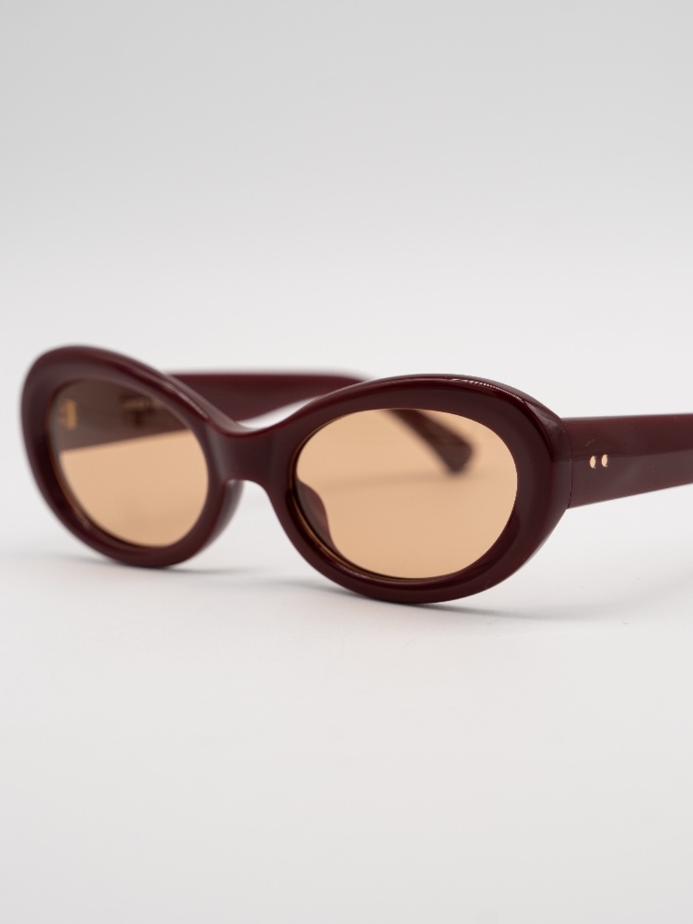 DRIES VAN NOTEN Sunglasses Linda Farrow Oval Red